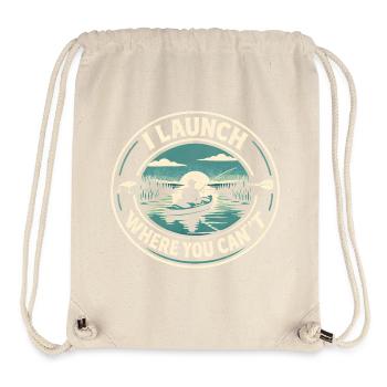 Unerreichbar starten | Kajak Angeln - Stanley/Stella recycelter Gym Bag - Naturweiß - Vorne