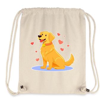 Goldiger Golden Retriever (Comic) - Stanley/Stella recycelter Gym Bag - Naturweiß - Vorne