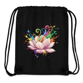 Bright Lotus Colors Explosion - Stanley/Stella Recycled Gym Bag - black - Front