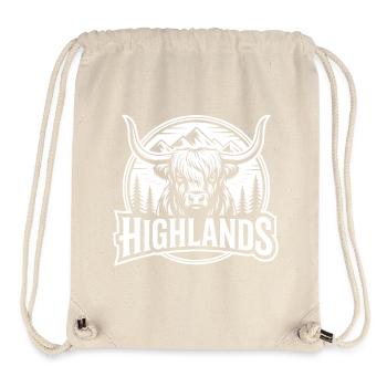Highlandrinder Highlands - Stanley/Stella recycelter Gym Bag - Naturweiß - Vorne