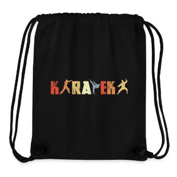 Karateka Vintage Look - Stanley/Stella recycelter Gym Bag - Schwarz - Vorne