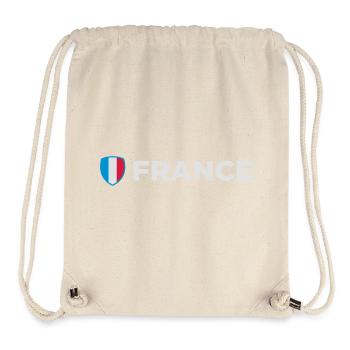 National Flag Of France - Stanley/Stella Recycled Gym Bag - natural - Front