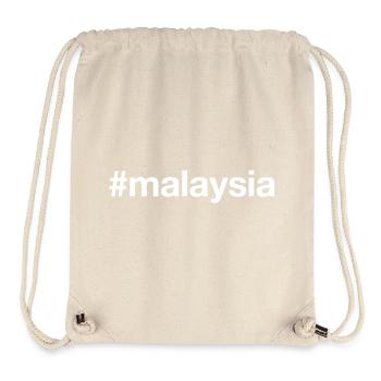 MALAISIE Hashtag - Sac à cordon recyclé Stanley/Stella - blanc naturel - Devant