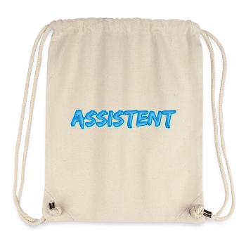 Assistent als Comic - Stanley/Stella recycelter Gym Bag - Naturweiß - Vorne