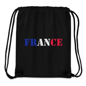 France - Stanley/Stella recycelter Gym Bag - Schwarz - Vorne