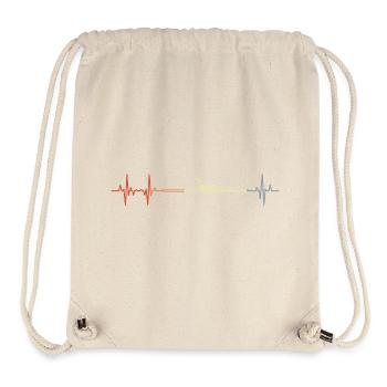 Vintage Rowing Boat Pulse Beat - Stanley/Stella Recycled Gym Bag - natural - Front