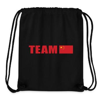Support-Team China - Stanley/Stella recycelter Gym Bag - Schwarz - Vorne