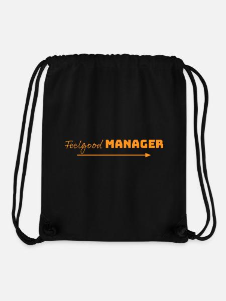 Design Feelgood Manager orange arrow - Stanley/Stella Recycled Gym Bag - black