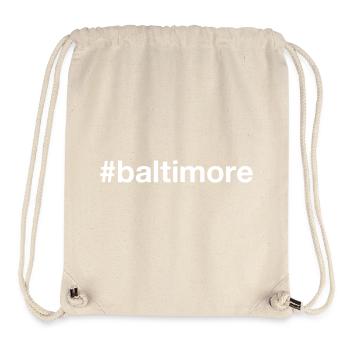 BALTIMORE Maryland Hashtag - Stanley/Stella recycelter Gym Bag - Naturweiß - Vorne
