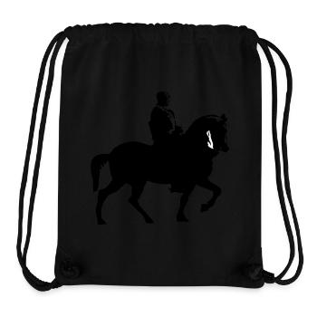 Pferd und Reiter | Ritter | Lanze Reiten Rüstung - Stanley/Stella recycelter Gym Bag - Schwarz - Vorne