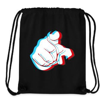 I want YOU - 3D finger - Stanley/Stella Recycled Gym Bag - black - Front