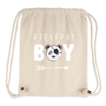 Birthday Boy I Jungen Geburtstag I Panda Pirat - Stanley/Stella recycelter Gym Bag - Naturweiß - Vorne