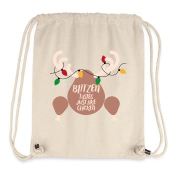 Decorated thigh: chicken flavour - Stanley/Stella Recycled Gym Bag - natural - Front