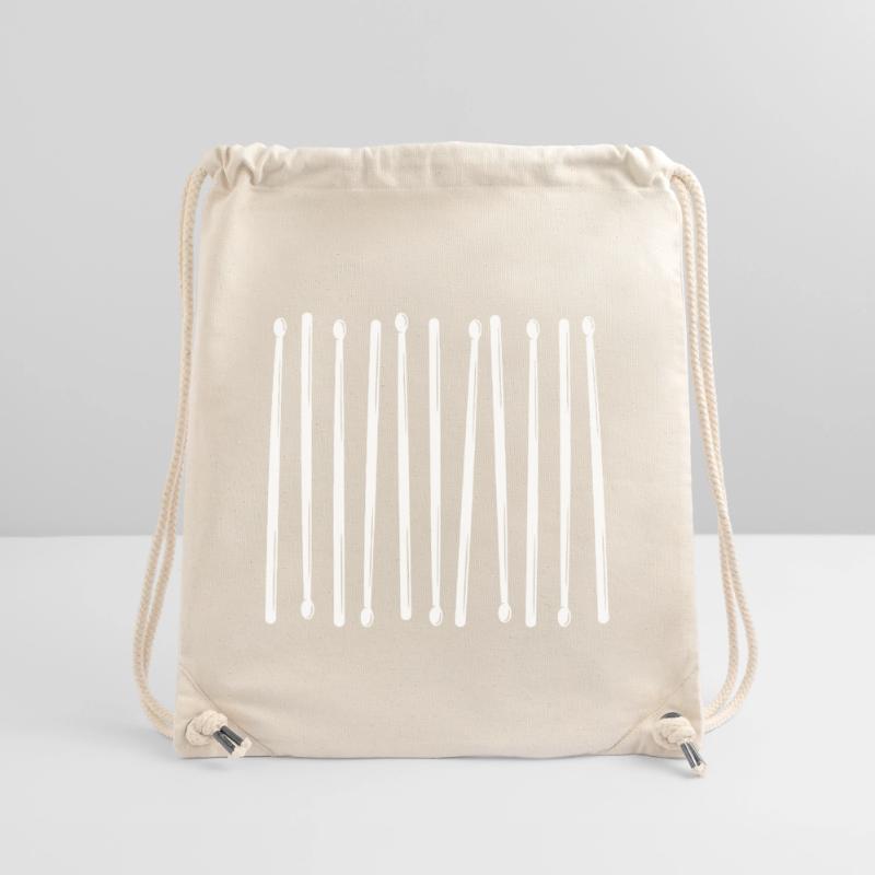 Drumsticks Vertical Pattern Stanley/Stella Recycled Gym Bag