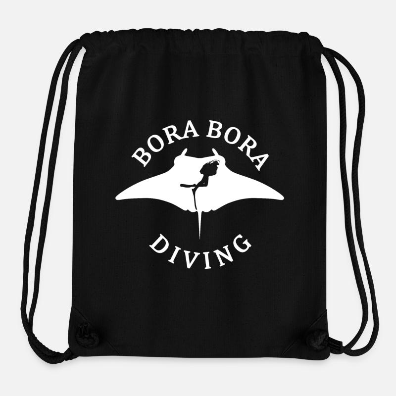 Bora Bora Mantarochen Tauchen - Stanley/Stella recycelter Gym Bag - Schwarz