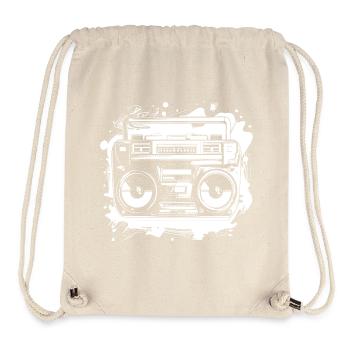 Hip Hop Music Drawing - Stanley/Stella Recycled Gym Bag - natural - Front
