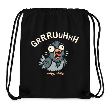 verrückte Taube gruh im Comic und Cartoon Logostil - Stanley/Stella recycelter Gym Bag - Schwarz - Vorne