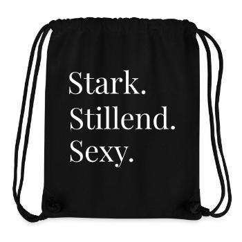 Stillen mit Stil: Stark. Stillend. Sexy. - Stanley/Stella recycelter Gym Bag - Schwarz - Vorne