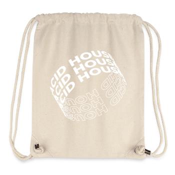 Acid House Typografie-Design - Stanley/Stella recycelter Gym Bag - Naturweiß - Vorne
