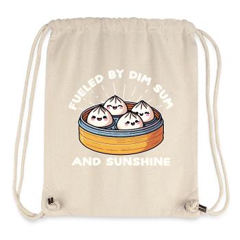 Dim Sum Soleil Joyeux - Sac à cordon recyclé Stanley/Stella - blanc naturel - Devant