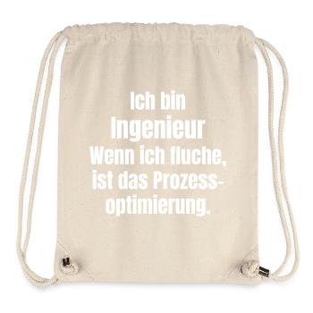 Ingenieur Spruch Prozessoptimierung - Stanley/Stella recycelter Gym Bag - Naturweiß - Vorne