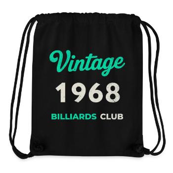 Vintage 1968 – Billiards Club Retro Geburtsjahr - Stanley/Stella recycelter Gym Bag - Schwarz - Vorne