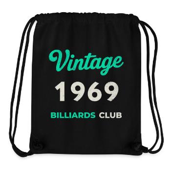 Vintage 1969 – Billiards Club Retro Geburtsjahr - Stanley/Stella recycelter Gym Bag - Schwarz - Vorne