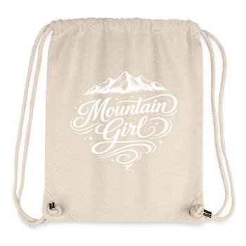 Mountain Girl - Stanley/Stella recycelter Gym Bag - Naturweiß - Vorne