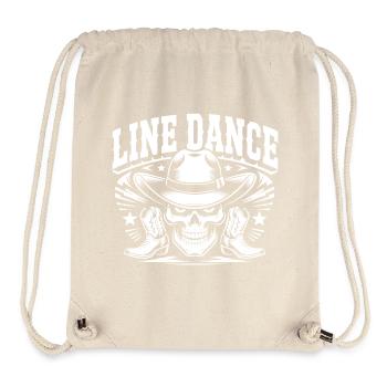 Line Dance Skull Cowboy - Stanley/Stella Recycled Gym Bag - natural - Front