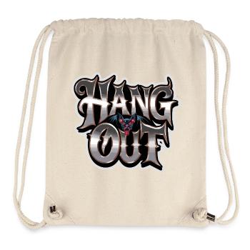 Hang Out Fledermaus Horror Spruch Für Dunklen - Stanley/Stella recycelter Gym Bag - Naturweiß - Vorne