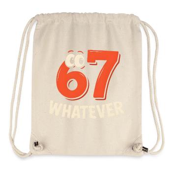 Six Seven : Whatever Italian Brainrot Humour Meme - Sac à cordon recyclé Stanley/Stella - blanc naturel - Devant