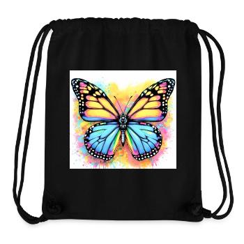 butterfly - Stanley/Stella Recycled Gym Bag - black - Front