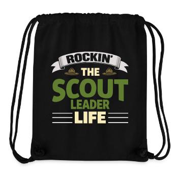 Rockin The Scout Leader Life Pfadfinderleiter - Stanley/Stella recycelter Gym Bag - Schwarz - Vorne