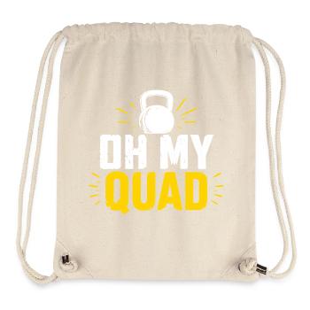 Oh My Quad Kettlebell Kraft - Stanley/Stella recycelter Gym Bag - Naturweiß - Vorne