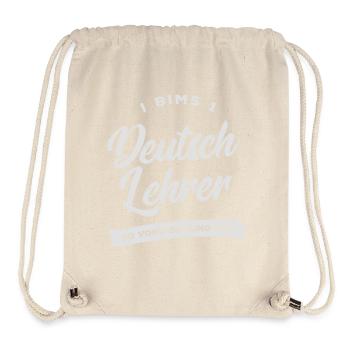 I bims 1 Deutsch Lehrer - Stanley/Stella recycelter Gym Bag - Naturweiß - Vorne