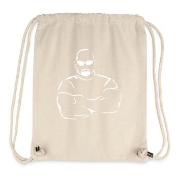 Da Bouncer - White - Stanley/Stella Recycled Gym Bag - natural - Front