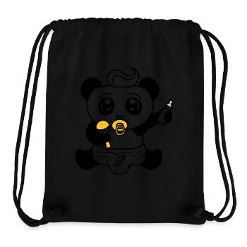 child baby rattle pacifier diaper little boy s - Stanley/Stella Recycled Gym Bag - black - Front
