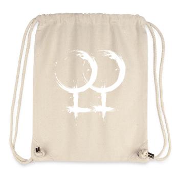 Double Venus symbol Lesbian homosexuality - Stanley/Stella Recycled Gym Bag - natural - Front