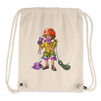 Babykletterer Kind 00 - Stanley/Stella recycelter Gym Bag - Naturweiß - Vorne