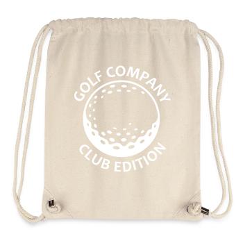 Golf Golfclub Symbol Ball Golfer Logo icon Grafik - Stanley/Stella recycelter Gym Bag - Naturweiß - Vorne