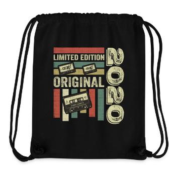Vintage 2020 - Retro Geburtstagsspruch 2020 - Stanley/Stella recycelter Gym Bag - Schwarz - Vorne