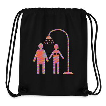  unter der Dusche Duschen - Stanley/Stella recycelter Gym Bag - Schwarz - Vorne