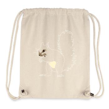 Lineart écureuil - Sac à cordon recyclé Stanley/Stella - blanc naturel - Devant