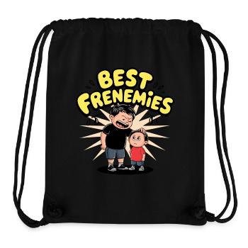 Frenemies - Sibling Love & Rivalry - Stanley/Stella Recycled Gym Bag - black - Front