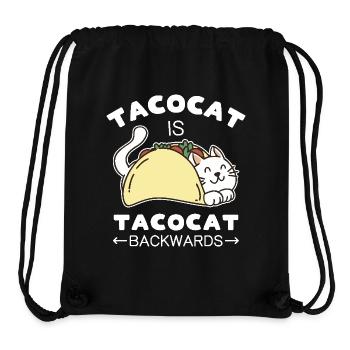 Tacocat ist Tacocat rückwärts - Stanley/Stella recycelter Gym Bag - Schwarz - Vorne