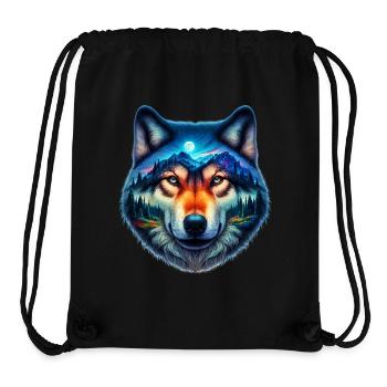 Wolf - Stanley/Stella recycelter Gym Bag - Schwarz - Vorne