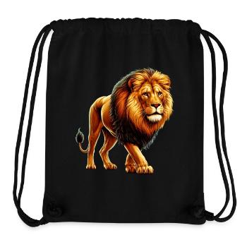 Lion - Stanley/Stella Recycled Gym Bag - black - Front