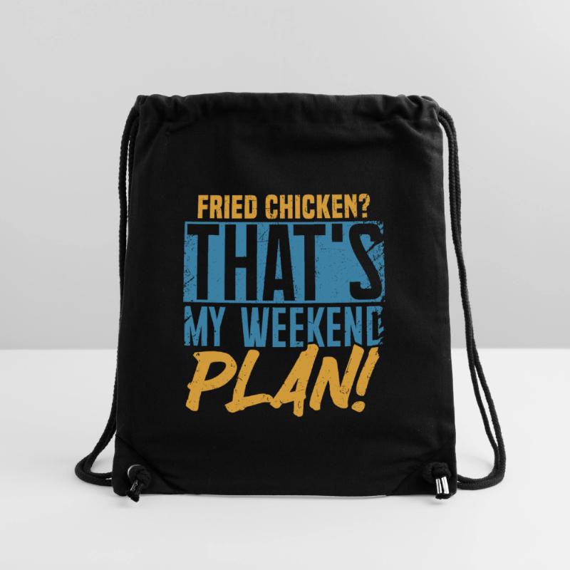 Poulet frit ? C’est mon plan de week-end ! Sac à cordon recyclé Stanley/Stella