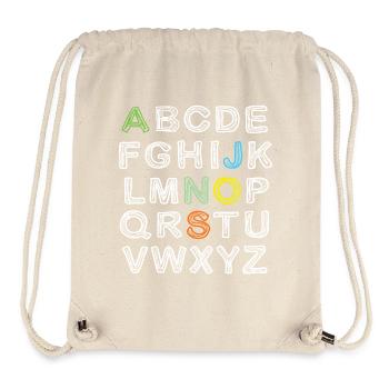 JONAS Vorname Outfit Einschulung Geburtstag Name - Stanley/Stella recycelter Gym Bag - Naturweiß - Vorne