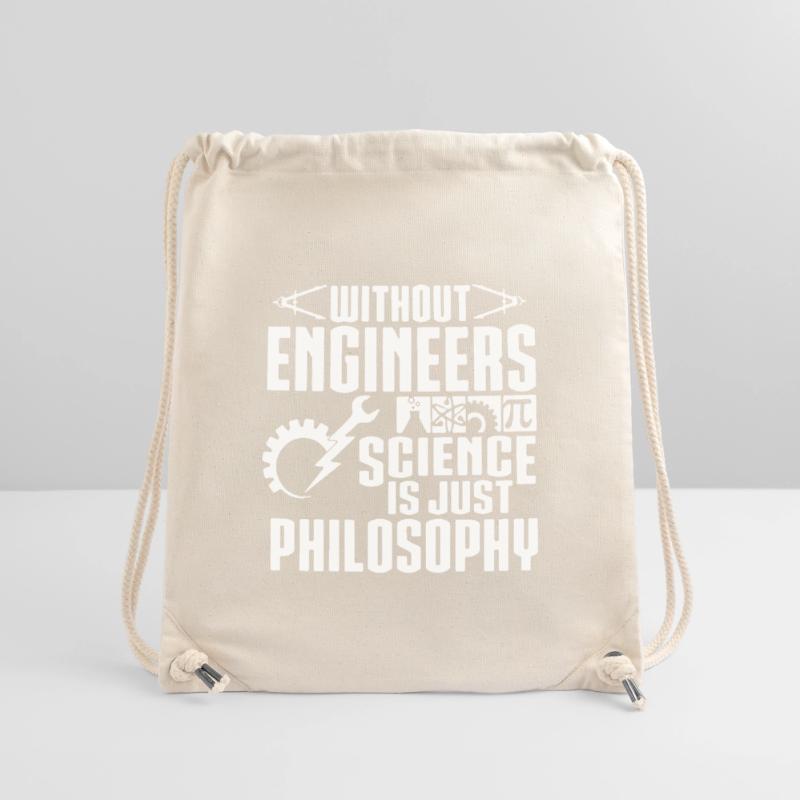 Without Engineers Science Is Just Philosophy Stanley/Stella Recycled Gym Bag